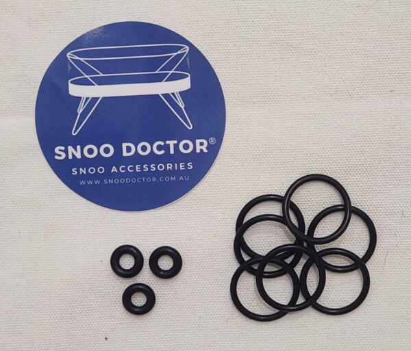 Snoo-compatible O-Rings replacement kit with 7 large and 3 small rings