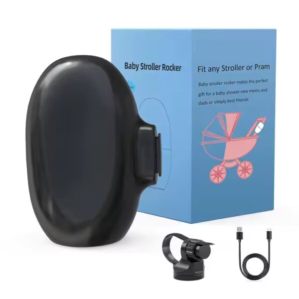 Electric Pram Rocker – Hands-Free, Automatic, USB Rechargeable (5 Speeds)